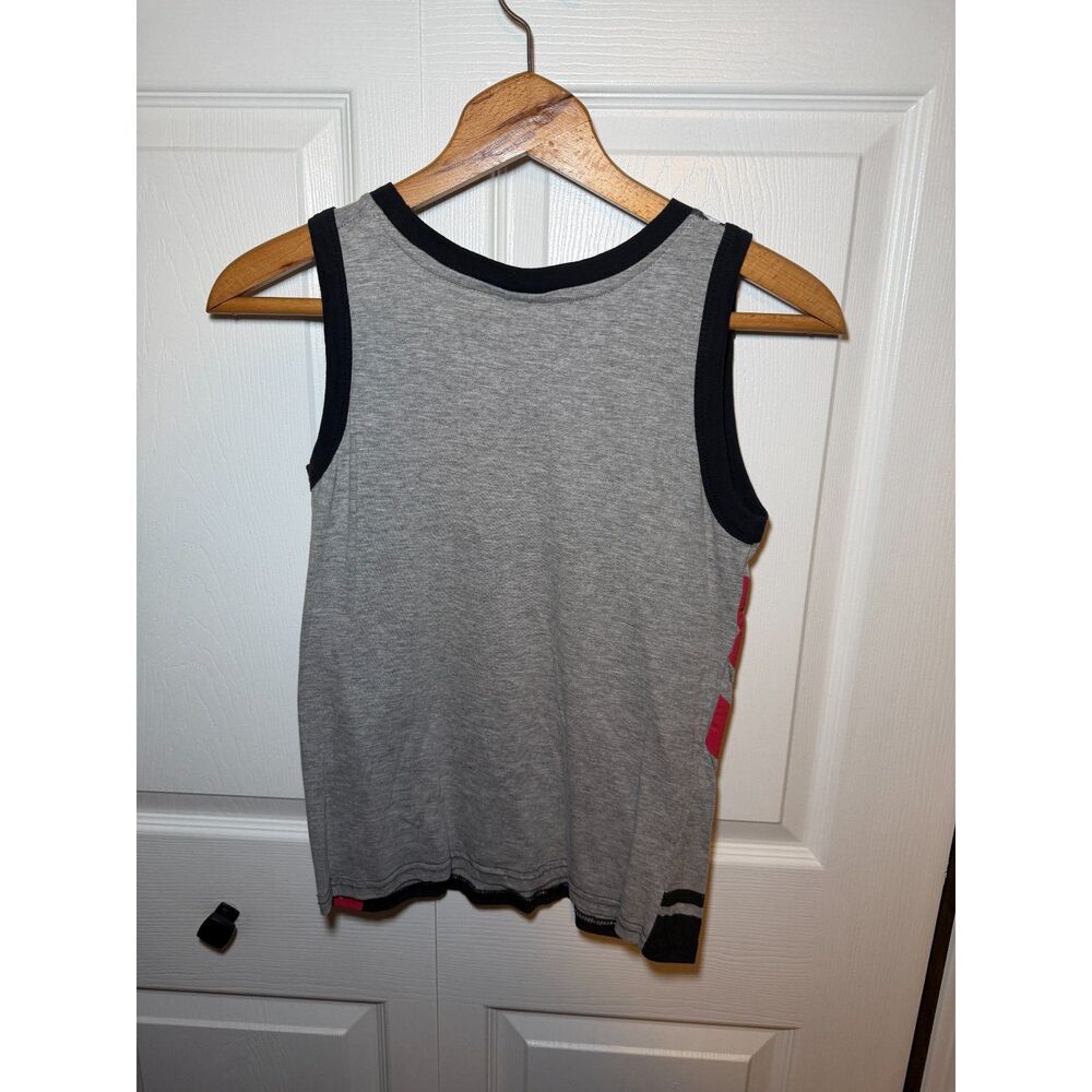 Quad Seven Boys USA Flag 23 Graphic Tank Top Size 8/10 Patriotic Cotton - Picture 4 of 4